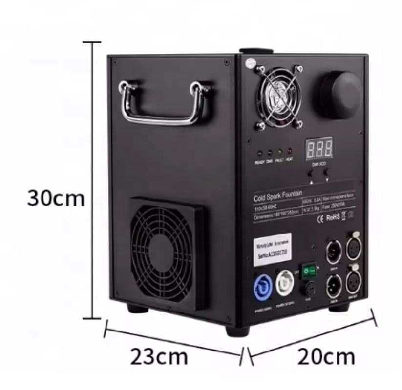 700W Cold Spark Machine with Flight Case – IP66 Cold Sparkler Fountain for Weddings - image 5