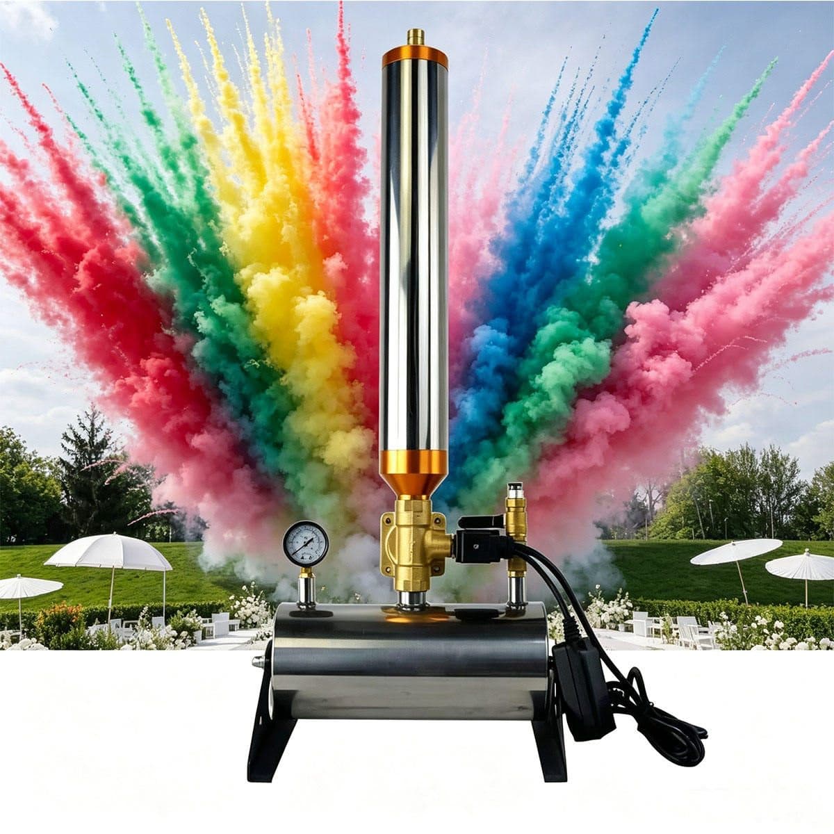 Gender Reveal Confetti Powder Cannon – Long-Range Pink Blue Powder Launcher - image 3