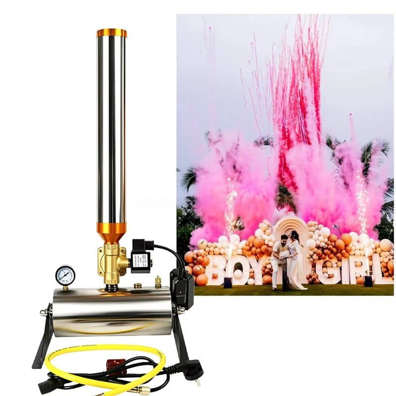 Gender Reveal Confetti Powder Cannon – Long-Range Pink Blue Powder Launcher - image 4