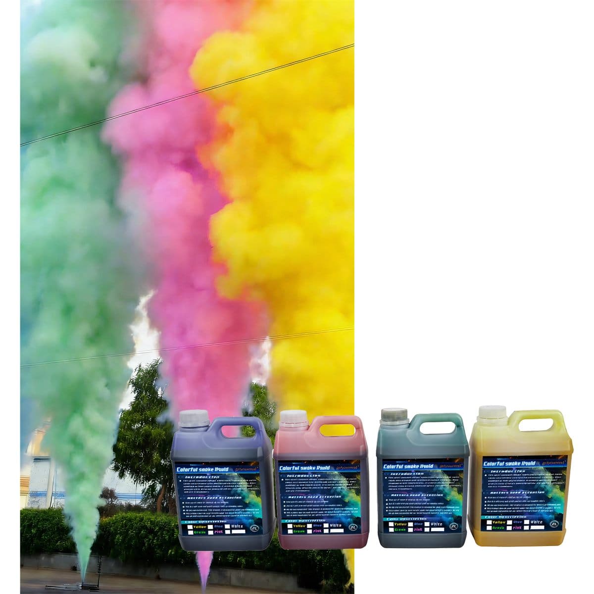 Color Smoke Fluid for Gender Reveal Machines – Pink & Blue Smoke Oil Refill - image 4