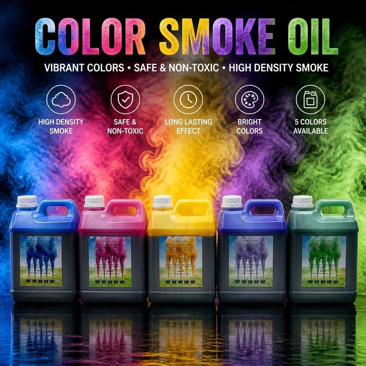 Color Smoke Fluid for Gender Reveal Machines – Pink & Blue Smoke Oil Refill - image 5