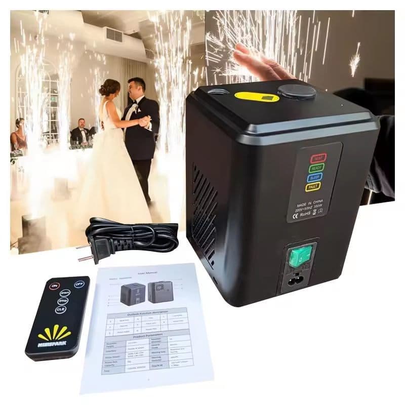 Mini Cold Spark Machine DMX Remote – Indoor Outdoor Wedding Sparkler Fountain